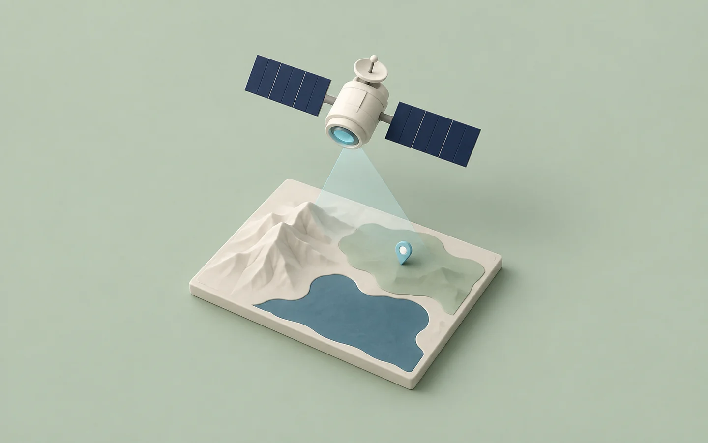 A satellite and terrain map illustrate situational awareness and analysis.